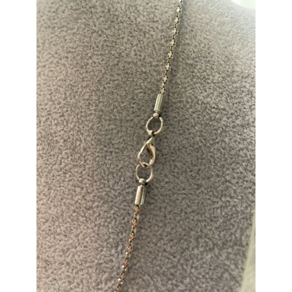 11" silver box chain lobster clasp no markings - Picture 3 of 6